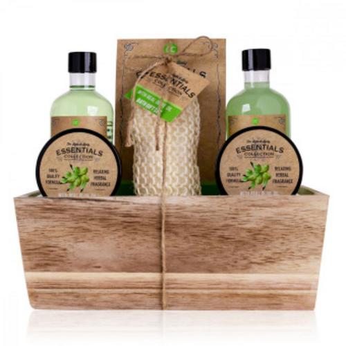 Geschenkset OLIVE in Holzkorb