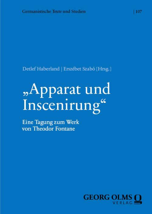 \"Apparat und Inscenirung\"
