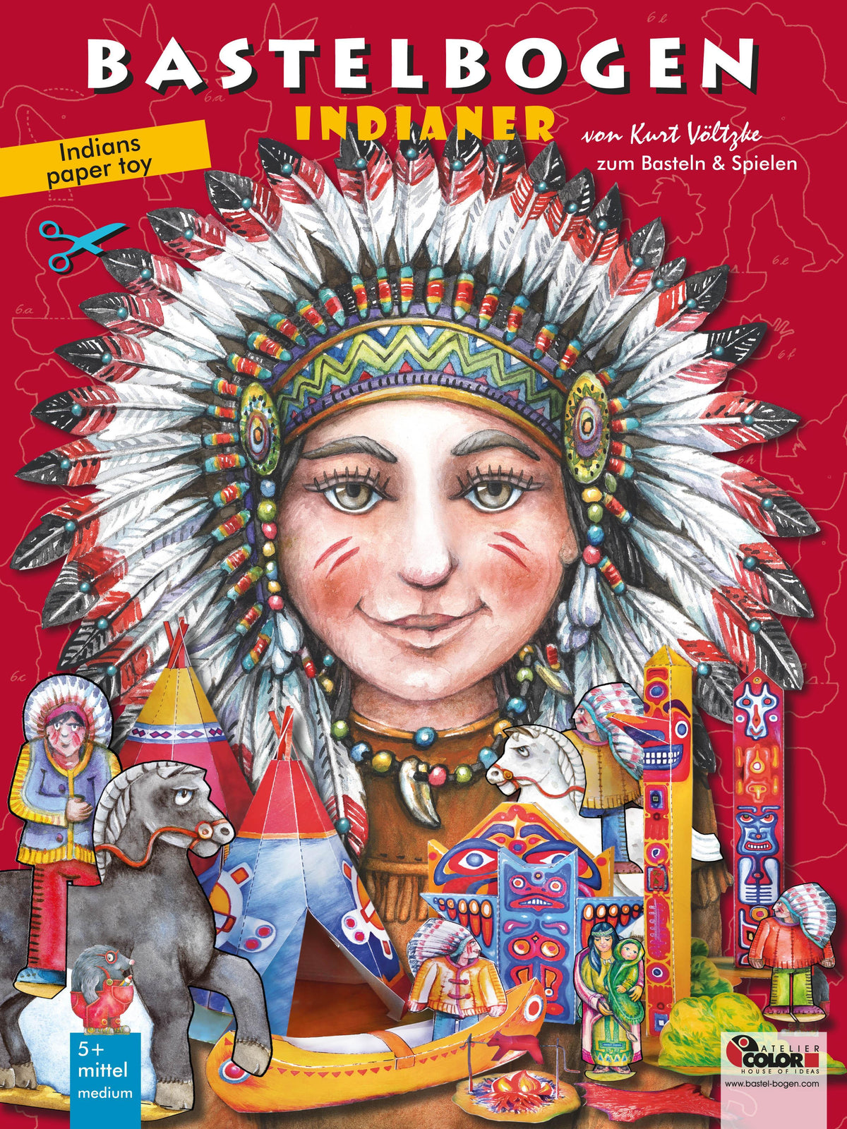 Buchcover: Indianer Bastelbogen
