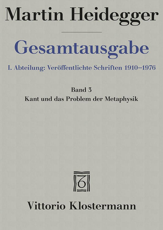 Kant und das Problem der Metaphysik