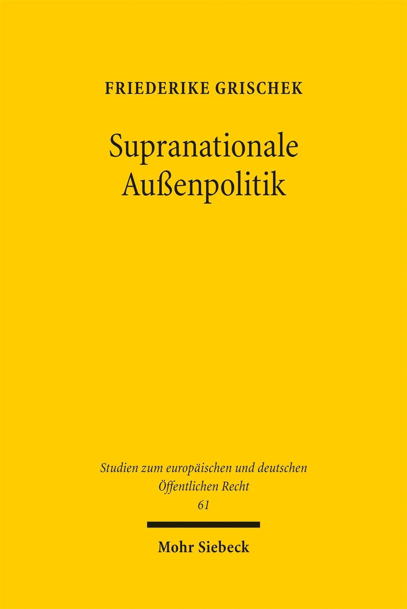 Supranationale Außenpolitik