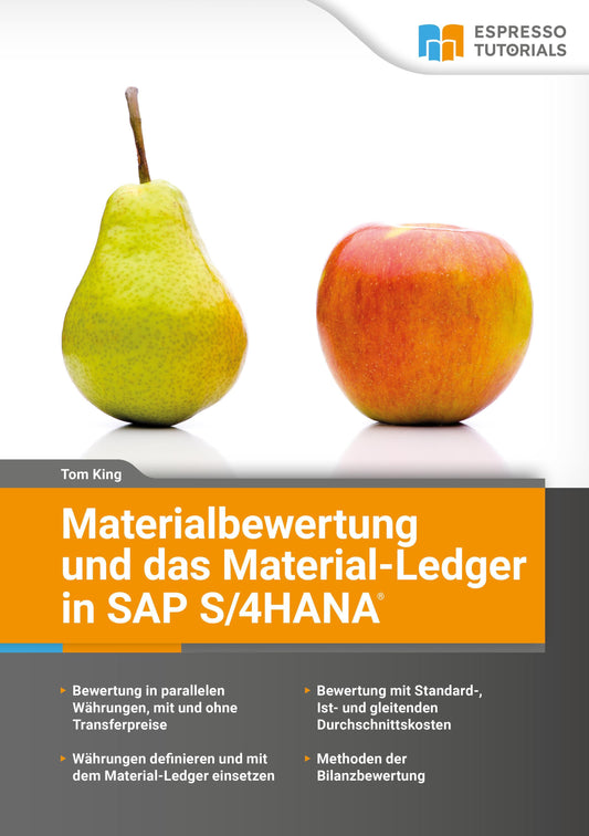 Buchcover: Materialbewertung und das Material-Ledger in SAP S/4HANA