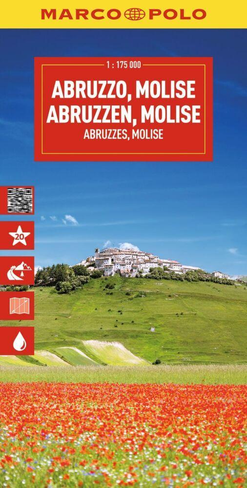 MARCO POLO Reisekarte Italien 10 Abruzzen, Molise 1:175.000