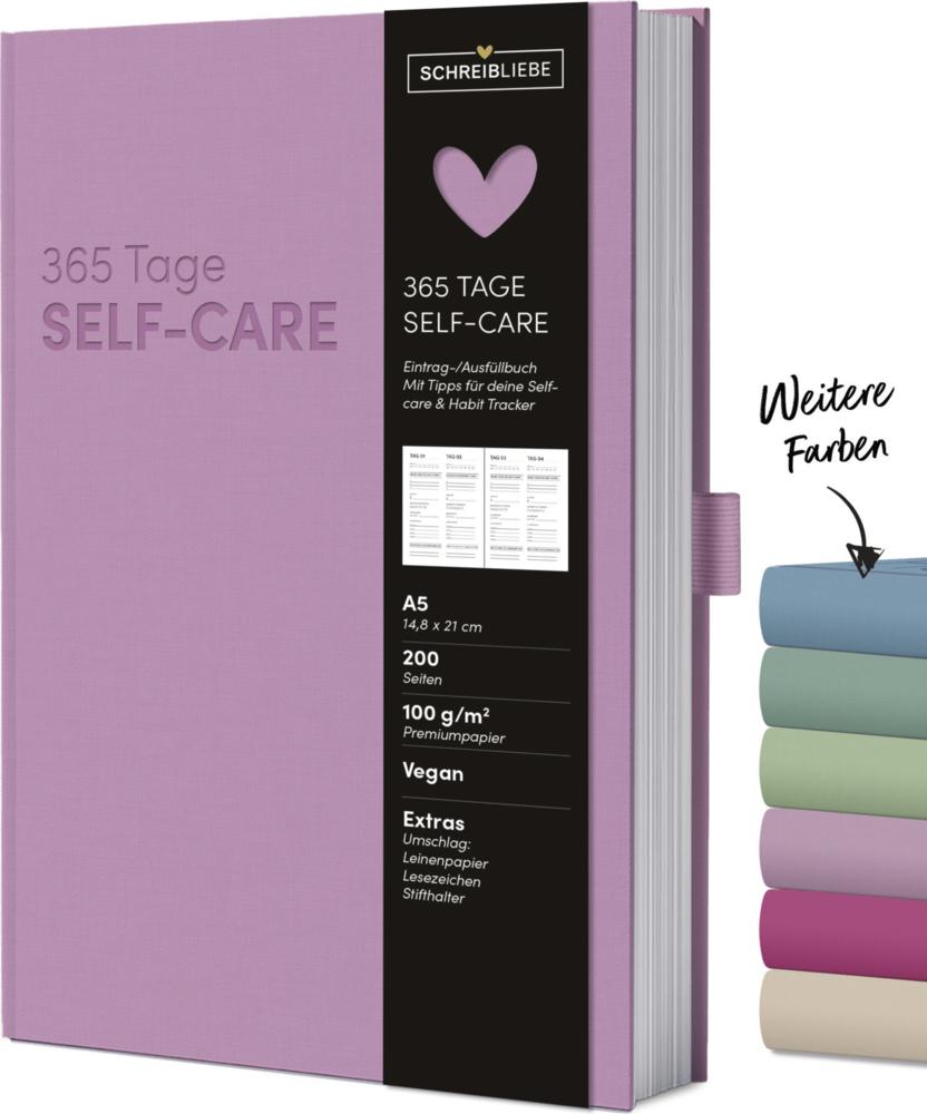 Buchcover: Self-care-Tagebuch Flieder