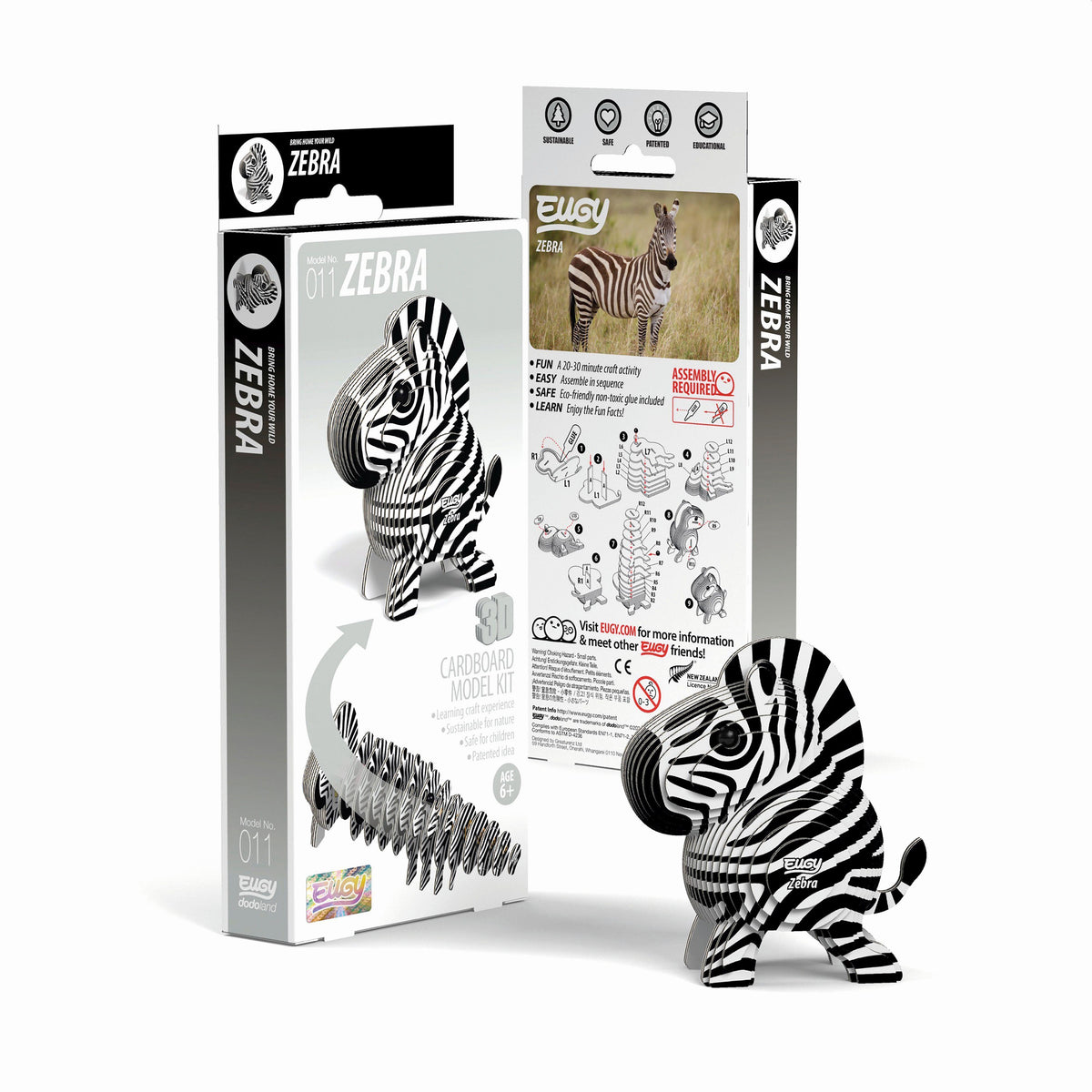 Buchcover: EUGY 3D-Bastelset Zebra