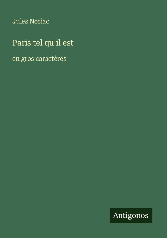 Paris tel qu'il est