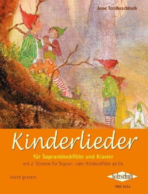 Buchcover: Kinderlieder für Sopranblockflöte und Klavier