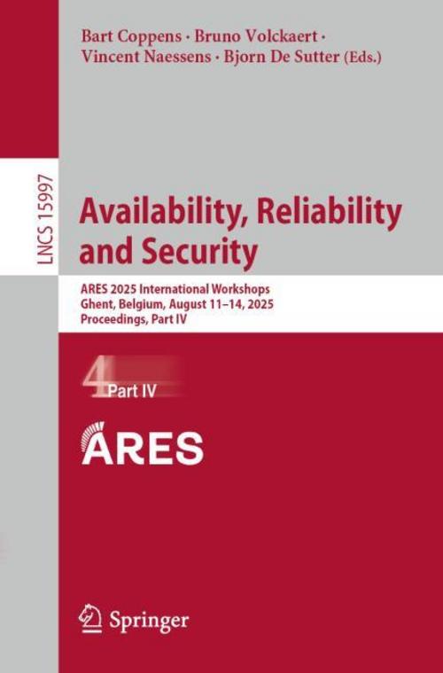 Buchcover: Availability, Reliability and Security