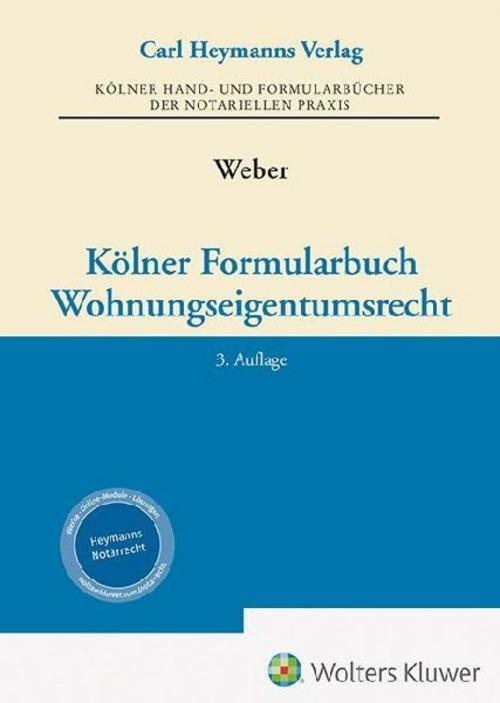 Kölner Formularbuch Wohnungseigentumsrecht