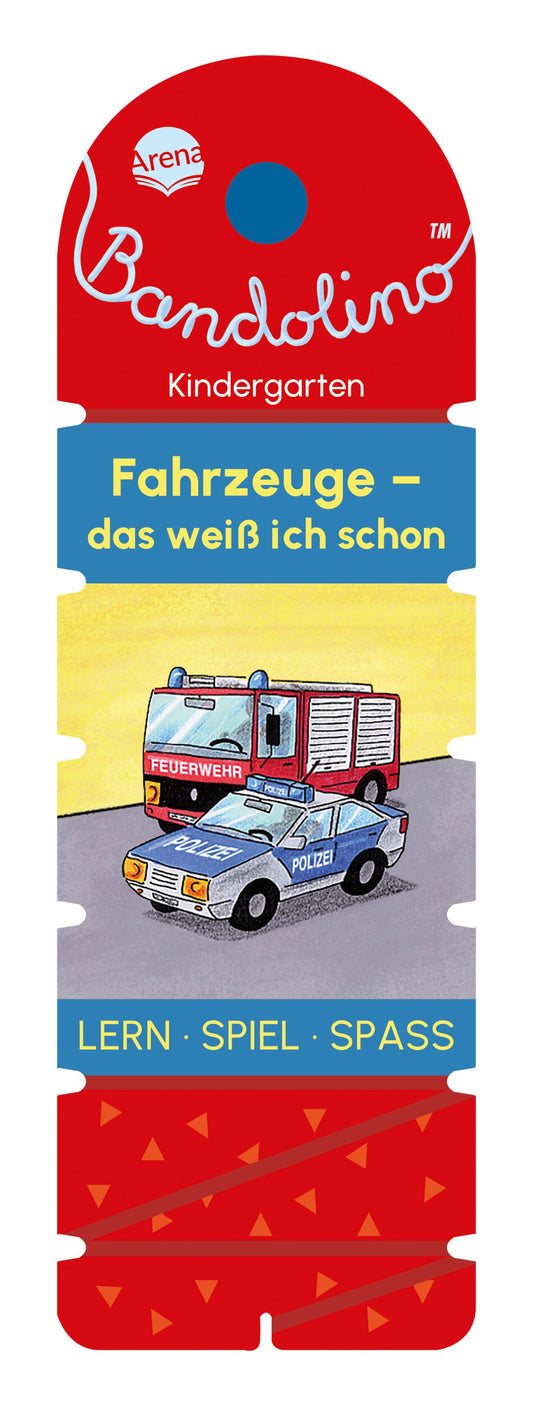 Bandolino. Fahrzeuge – Das weiß ich schon: Lernspiel mit Lösungskontrolle für Kinder ab 4 Jahren
