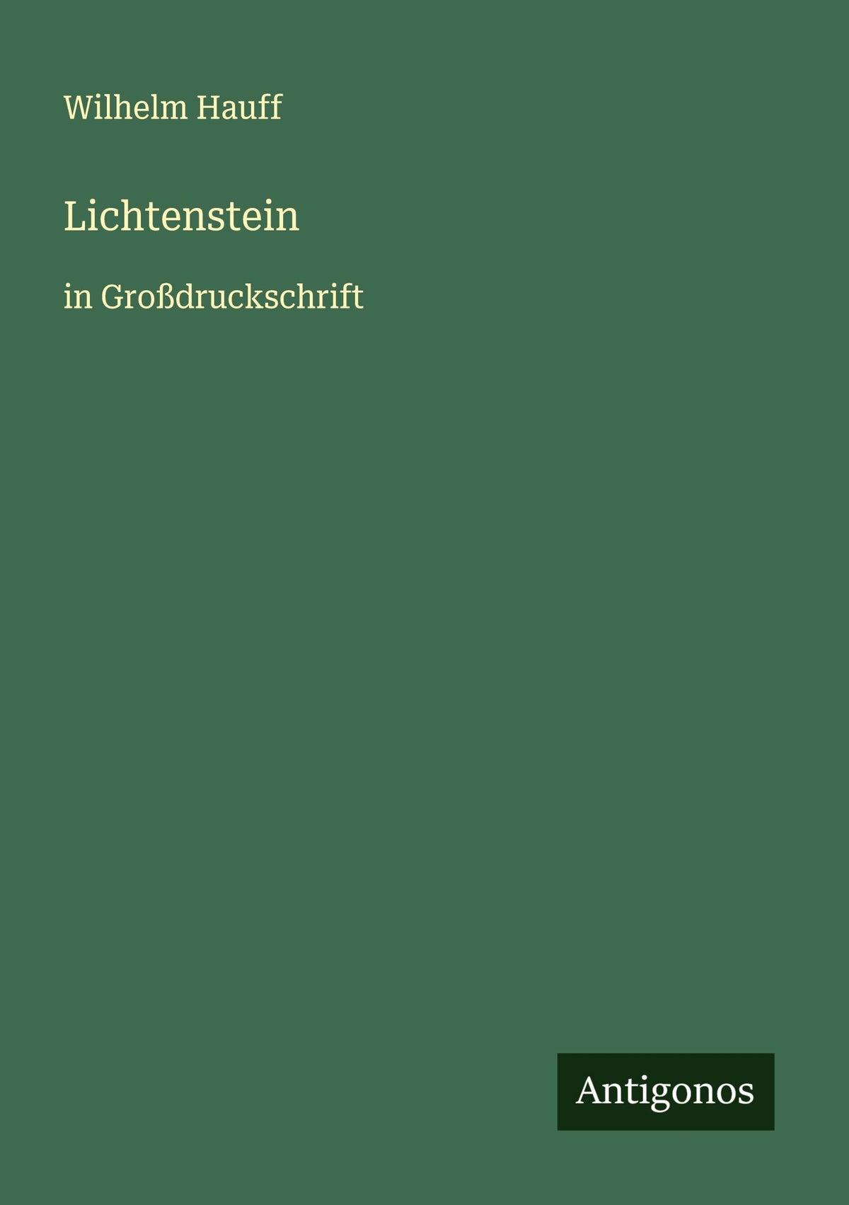 Buchcover: Lichtenstein