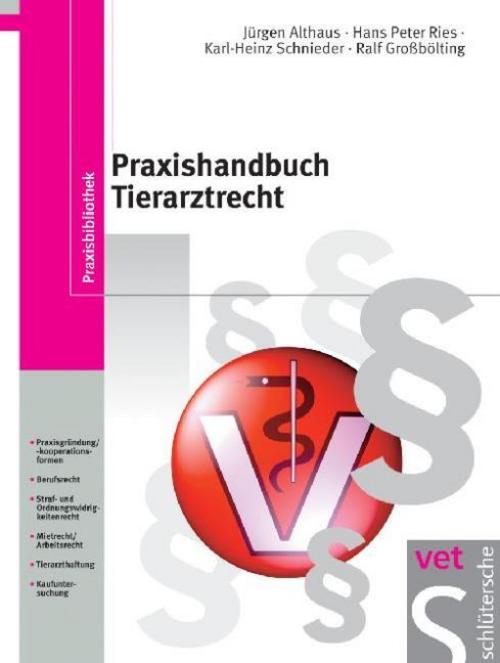Buchcover: Praxishandbuch Tierarztrecht