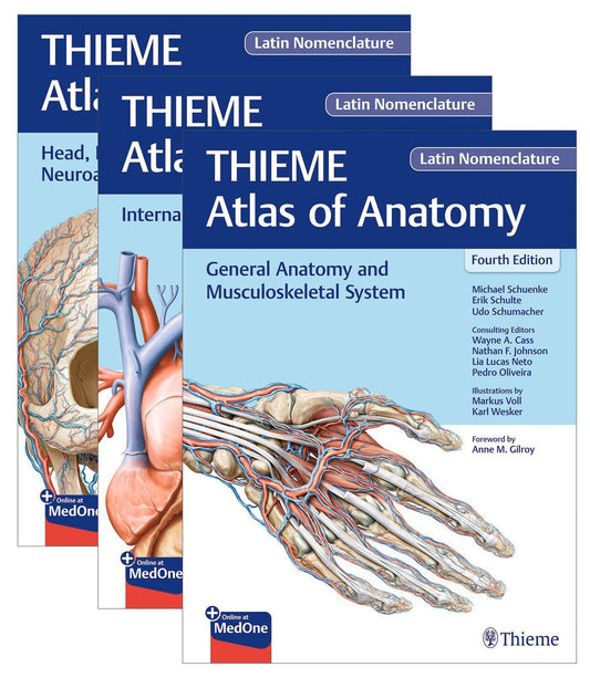 Buchcover: THIEME Atlas of Anatomy, Latin Nomenclature, Three Volume Set, Fourth Edition
