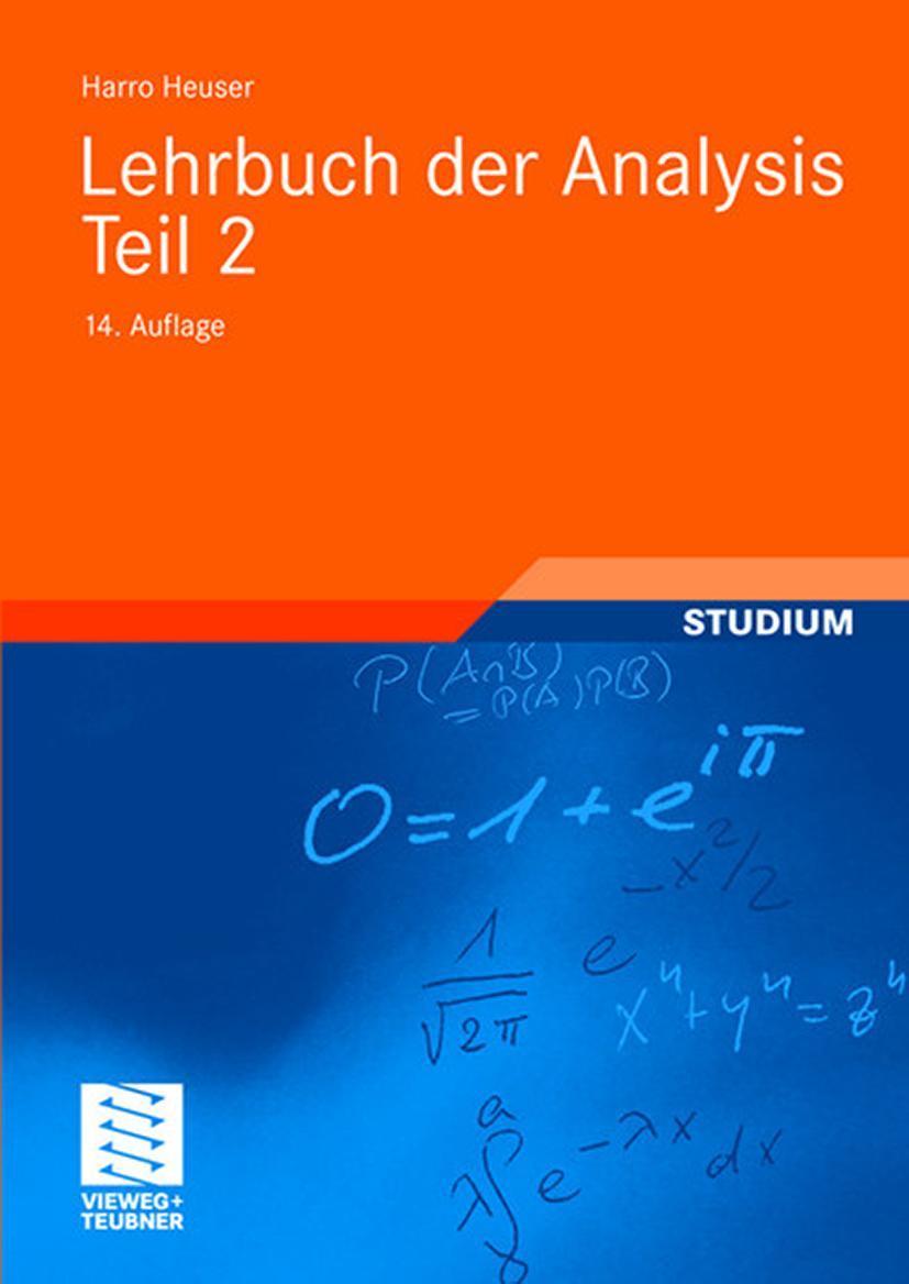 Buchcover: Lehrbuch der Analysis. Teil 2