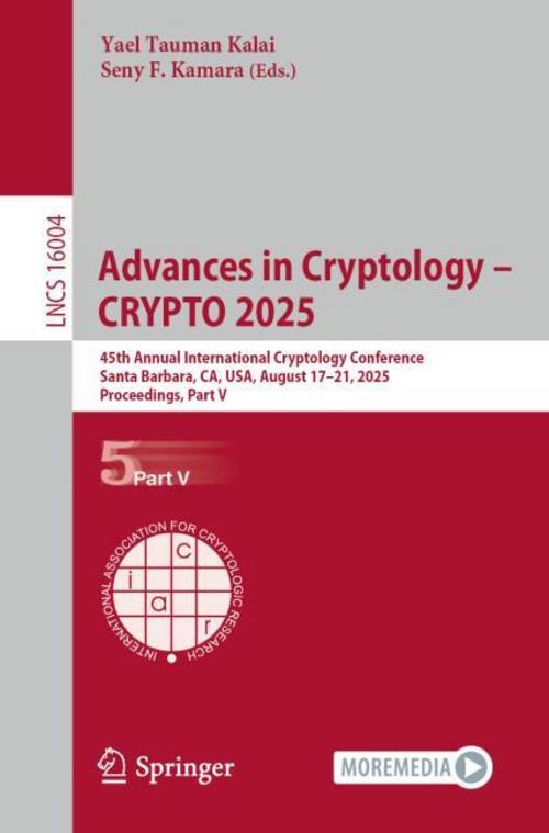 Buchcover: Advances in Cryptology - CRYPTO 2025