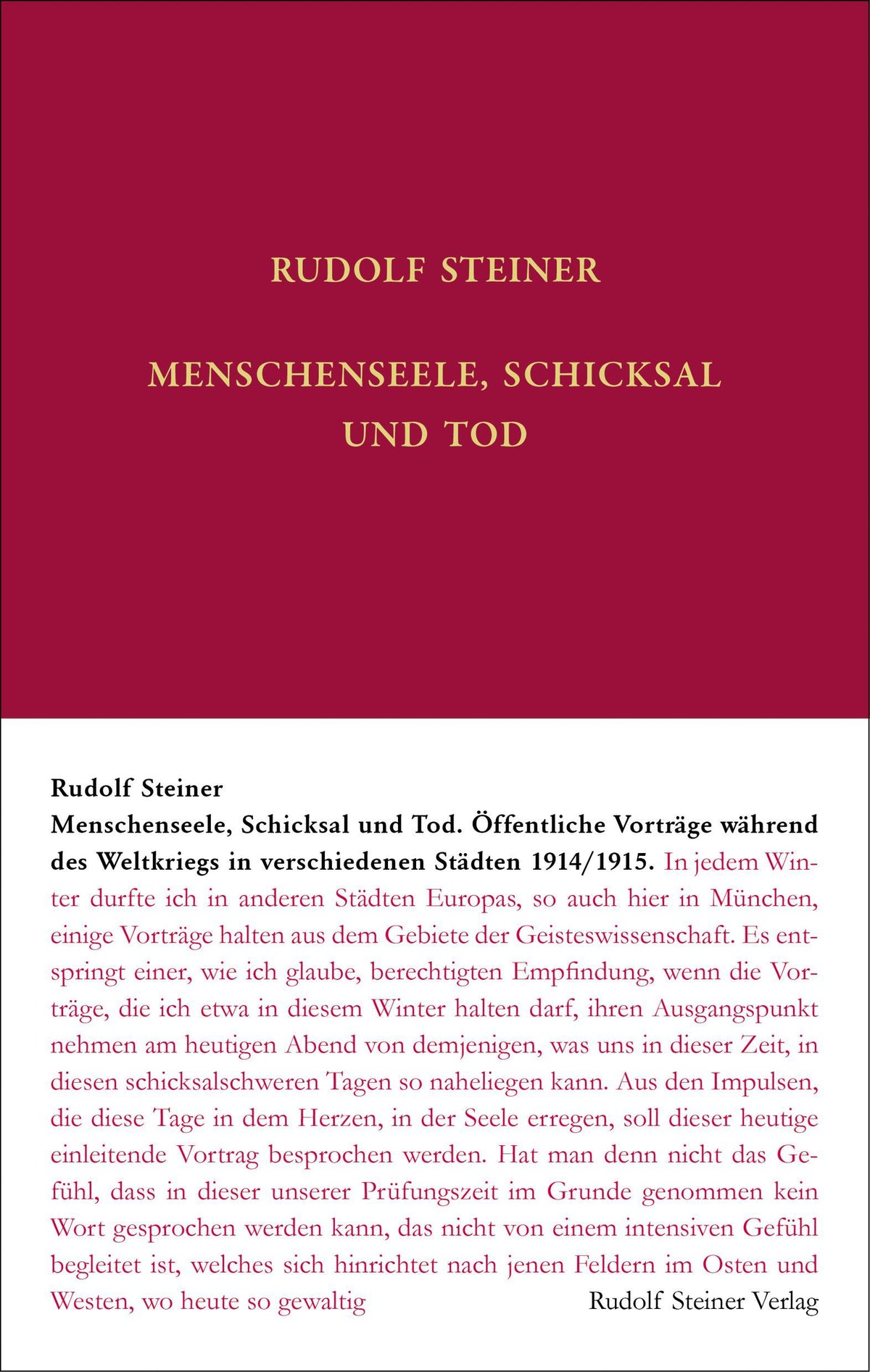 Buchcover: Menschenseele, Schicksal und Tod