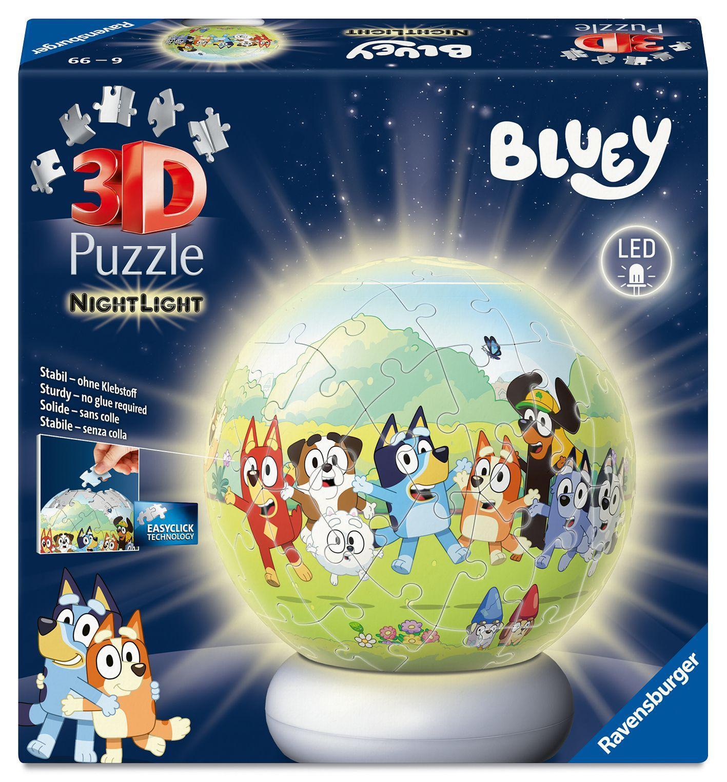 3D Puzzle-Ball Nightlight Bluey