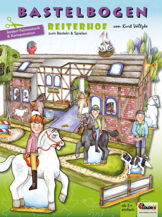 Buchcover: Reiterhof Bastelbogen