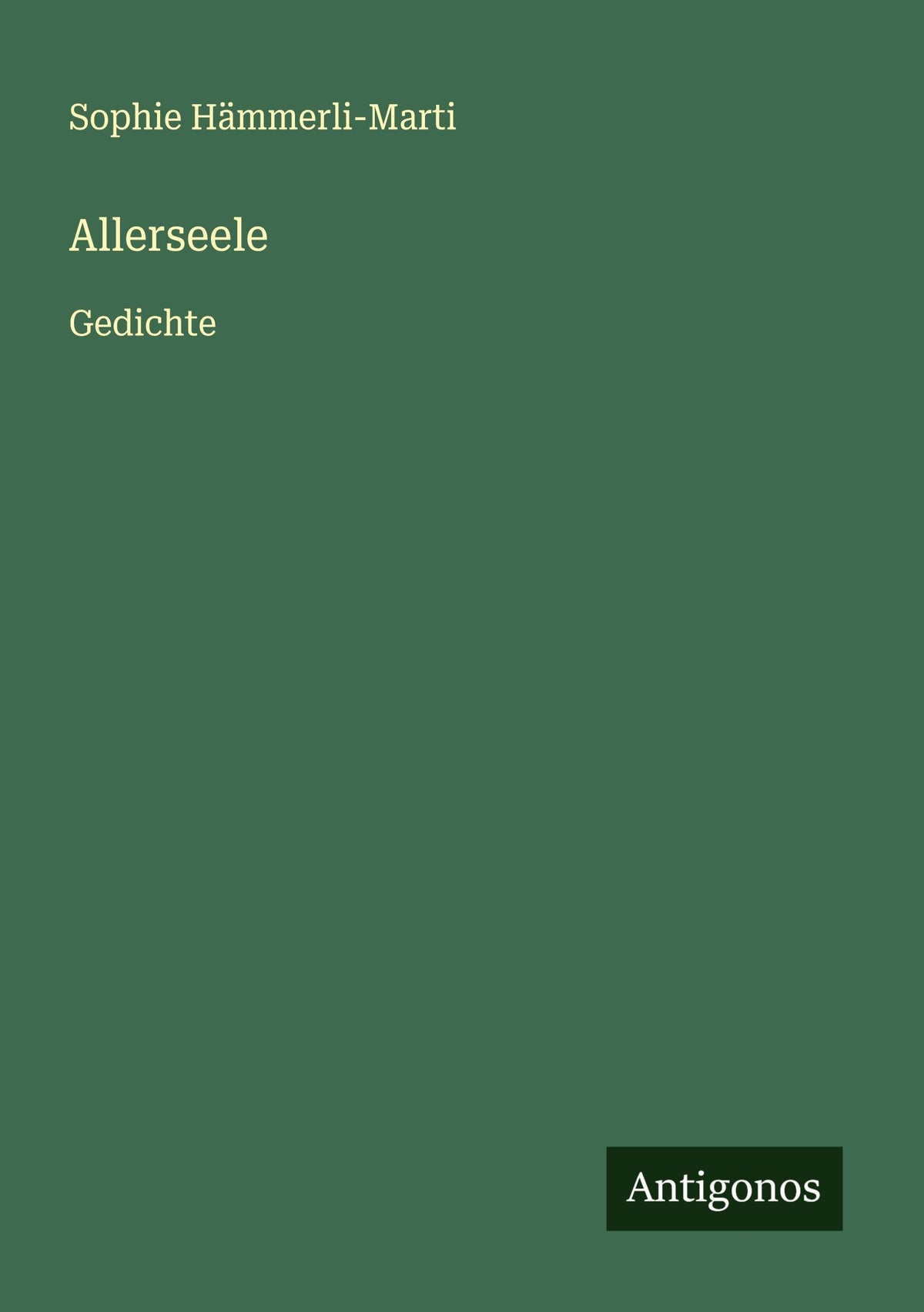Buchcover: Allerseele