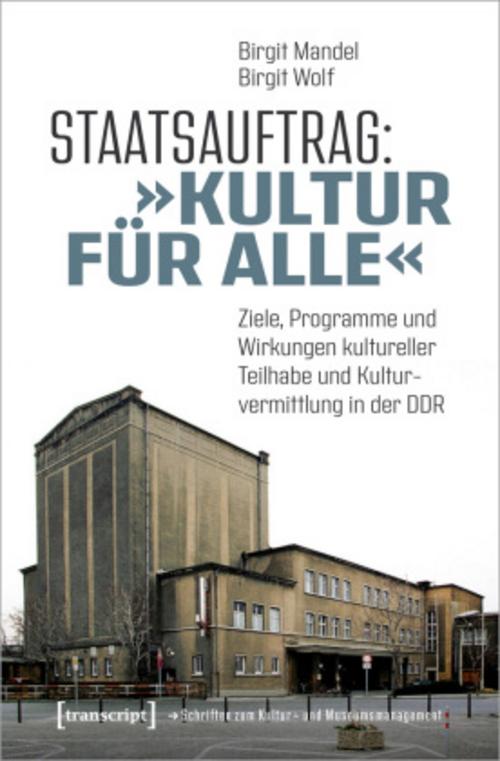 Buchcover: Staatsauftrag: 'Kultur für alle'