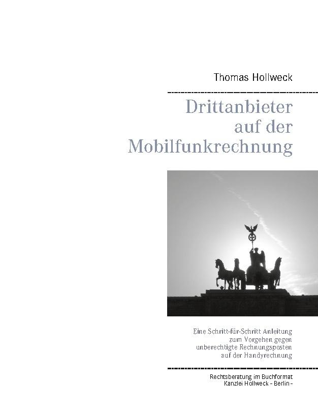 Buchcover: Drittanbieter auf der Mobilfunkrechnung