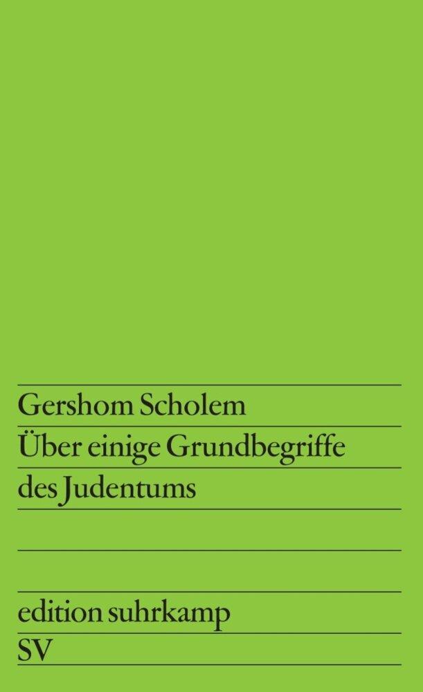 Buchcover: Über einige Grundbegriffe des Judentums