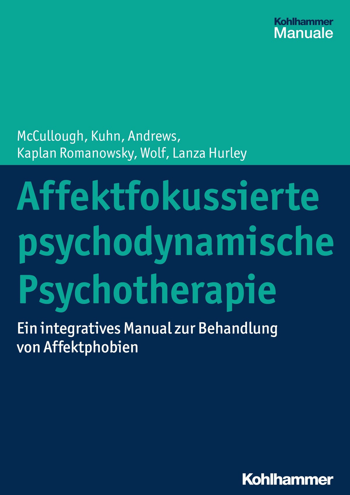 Buchcover: Affektfokussierte psychodynamische Psychotherapie