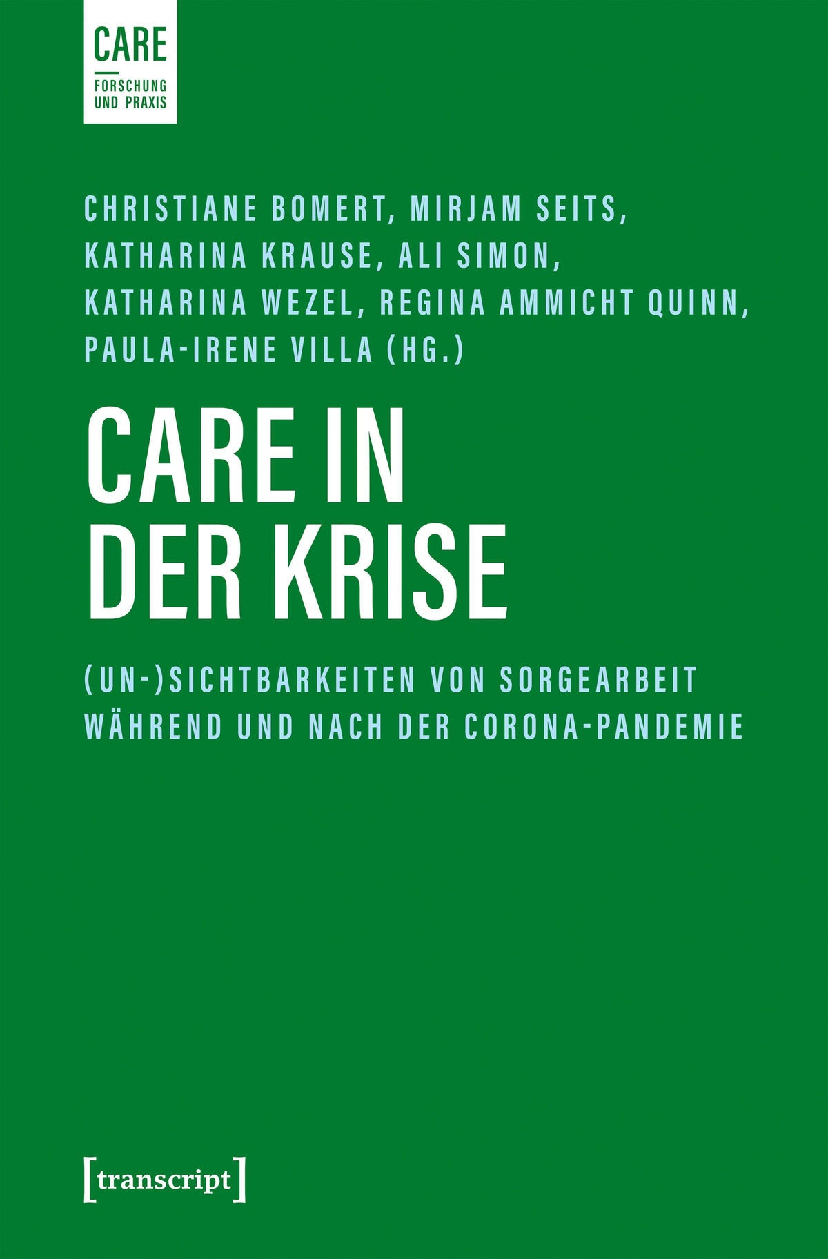 Buchcover: Care in der Krise