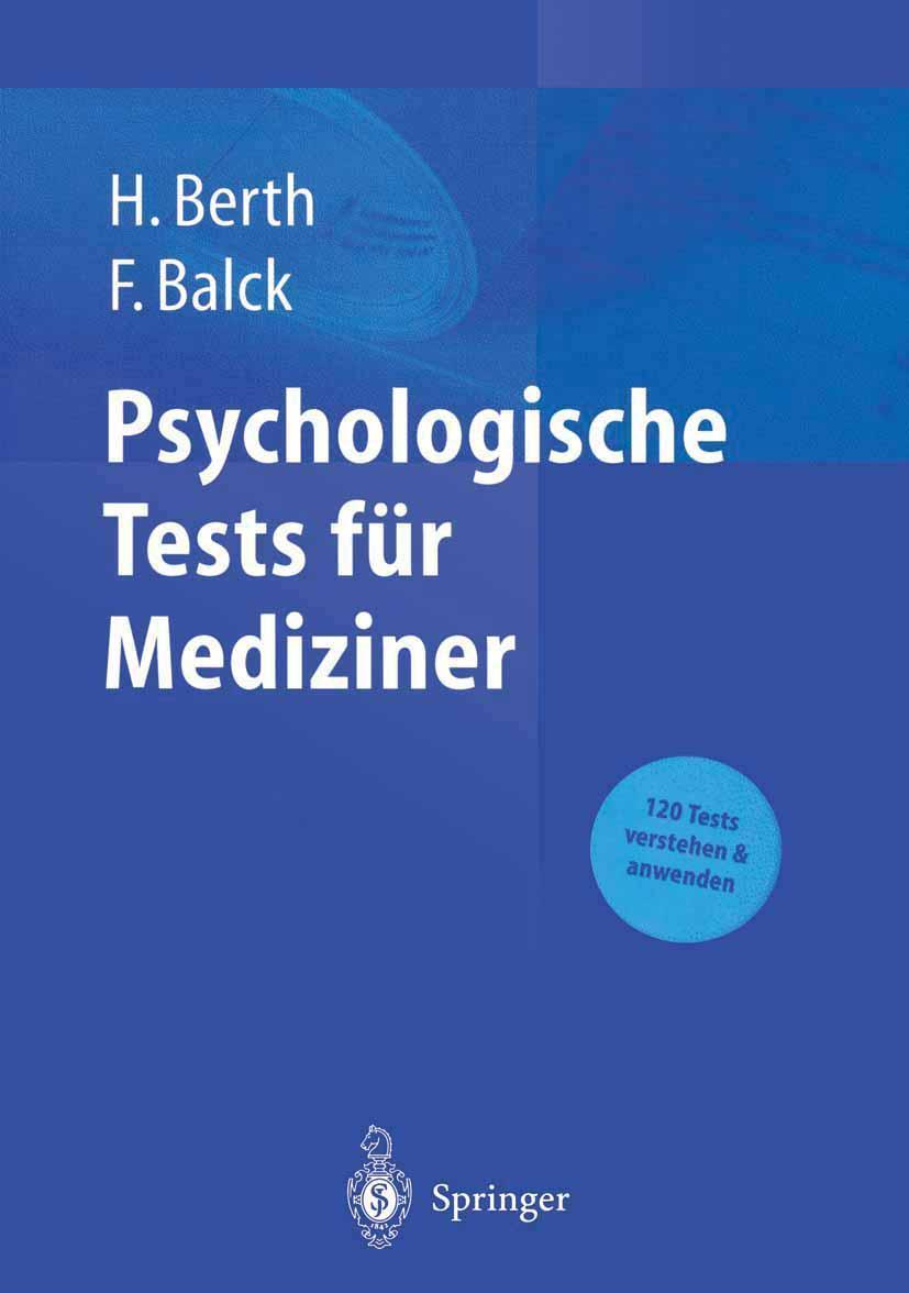 Buchcover: Psychologische Tests für Mediziner