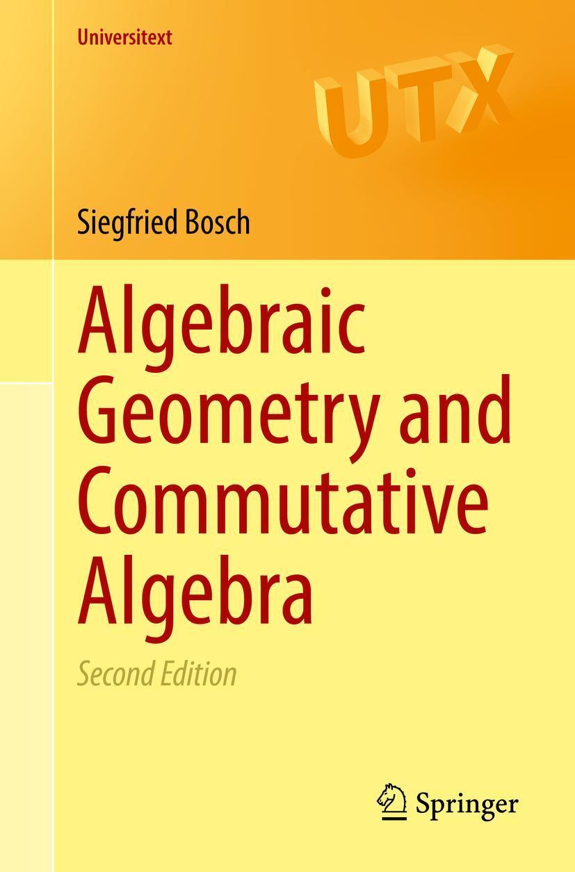 Buchcover: Algebraic Geometry and Commutative Algebra