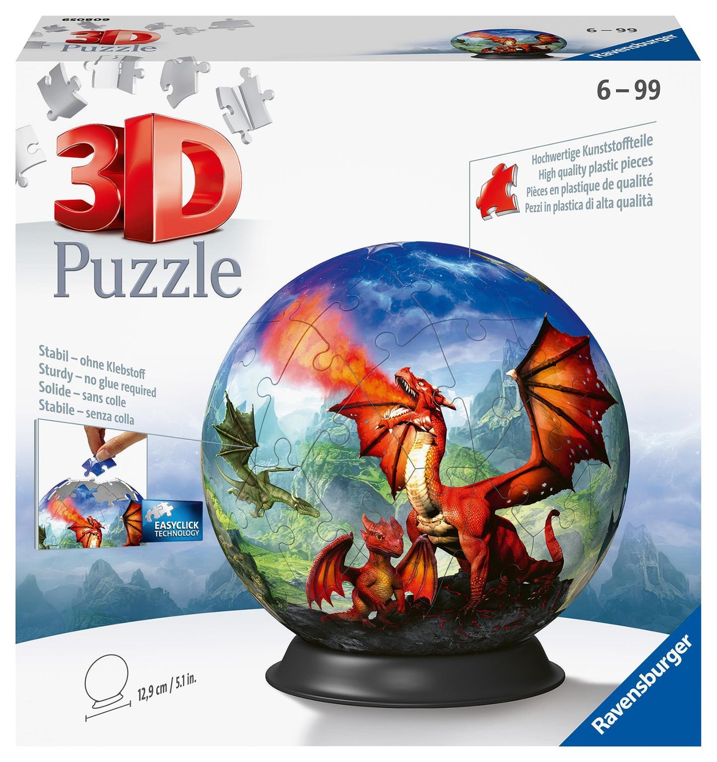 3D Puzzle-Ball Mystische Drachen