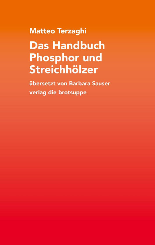Das Handbuch Phosphor und Streichhölzer