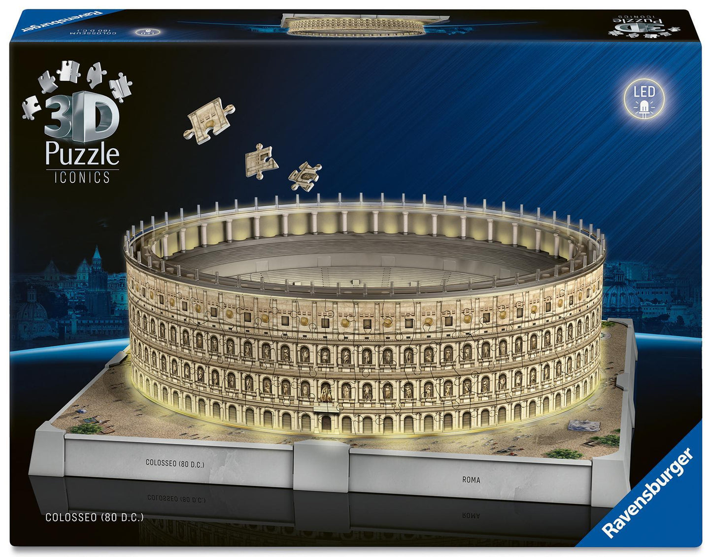 3D Puzzle Iconics: Kolosseum Rom - mit Licht