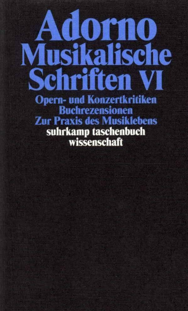 Buchcover: Musikalische Schriften.Tl.6