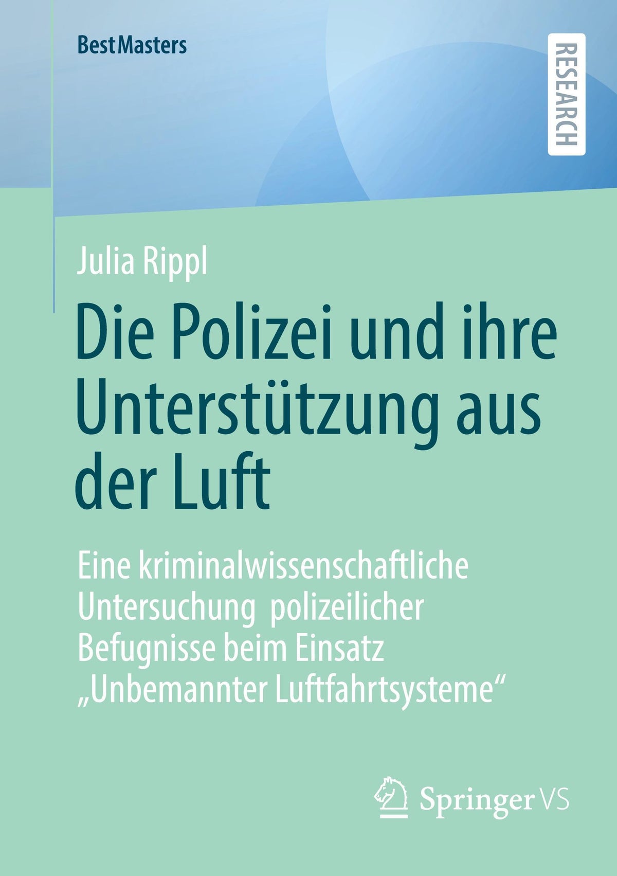 Buchcover: Die Polizei und ihre Unterstützung aus der Luft