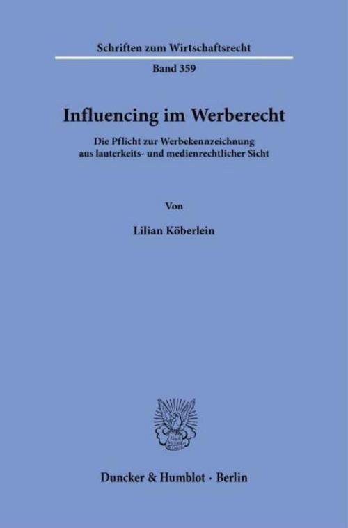 Influencing im Werberecht