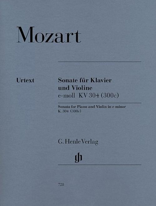 Mozart, Wolfgang Amadeus - Violinsonate e-moll KV 304 (300c)