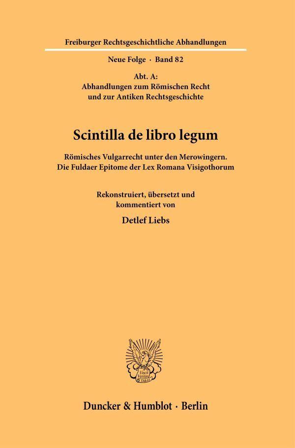 Scintilla de libro legum.