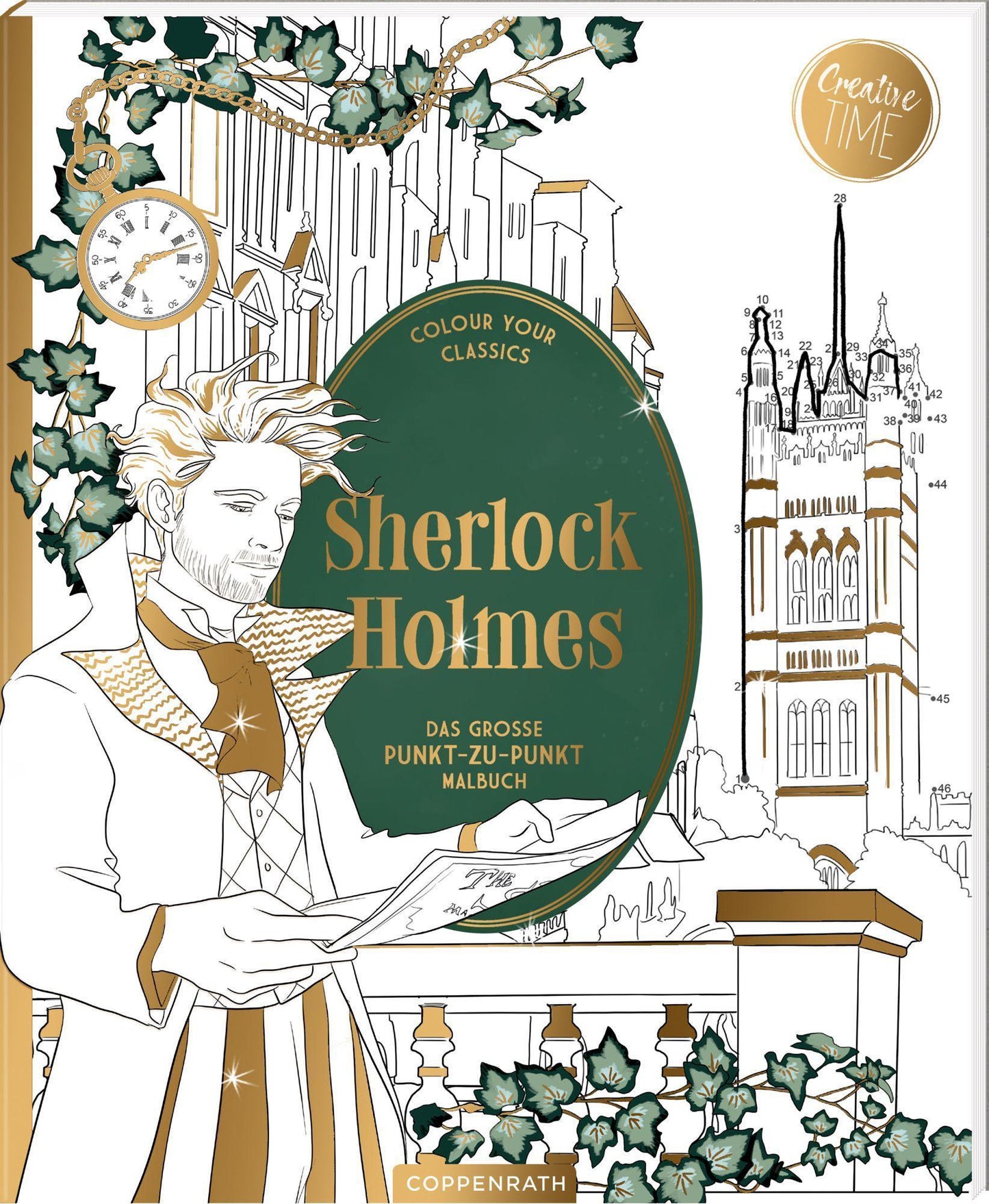 Sherlock Holmes - Das große Punkt-zu-Punkt-Malbuch