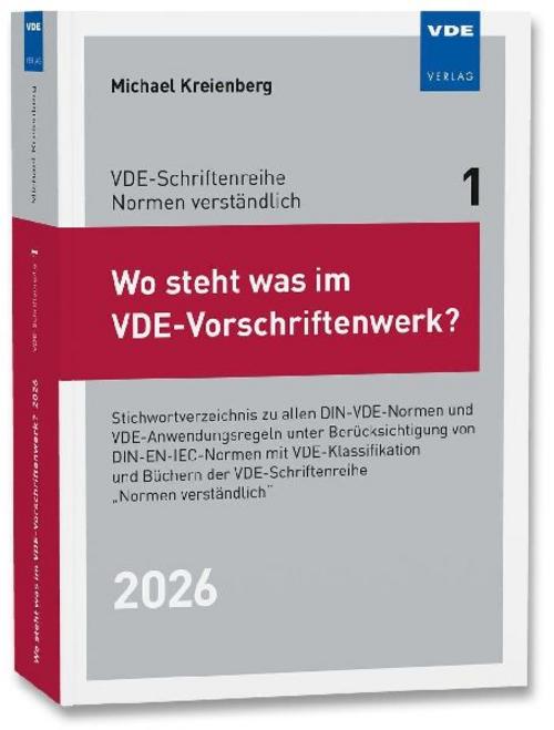 Buchcover: Wo steht was im VDE-Vorschriftenwerk? 2026
