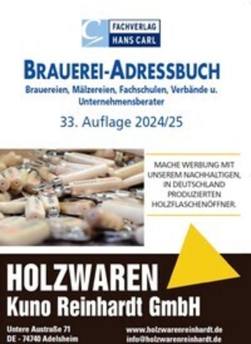 Buchcover: BRAUEREI-ADRESSBUCH 2024/2025