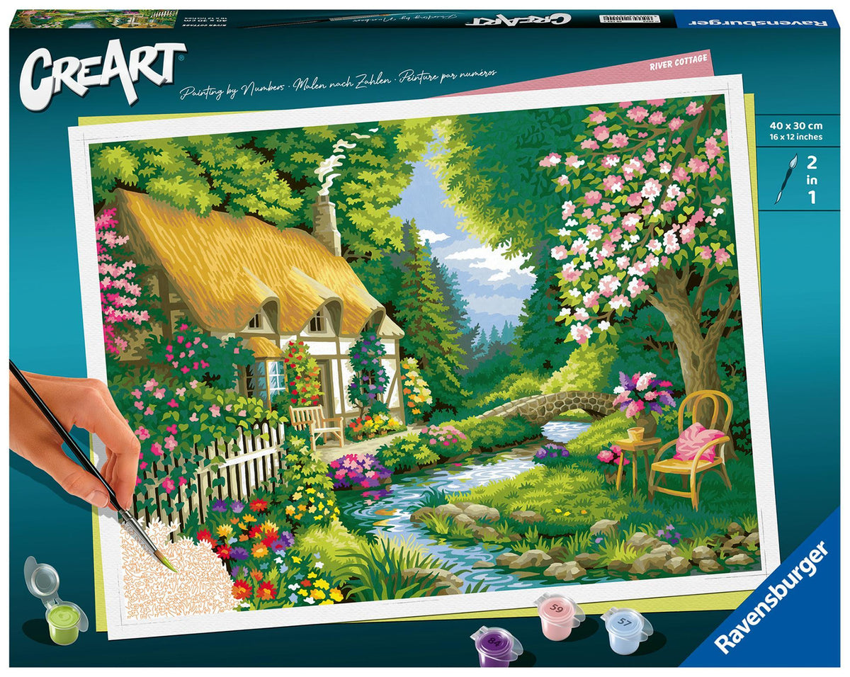 Buchcover: CreArt Adults Premium - Landhaus am Fluss