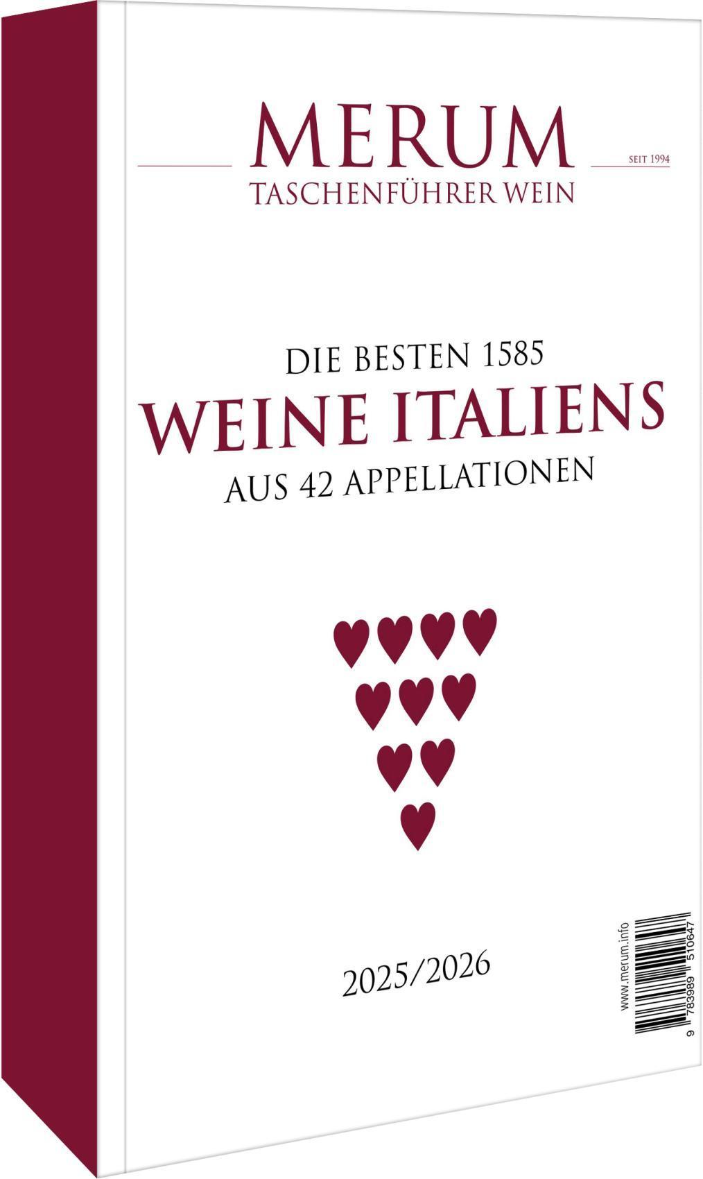 Buchcover: Unserer italienischen Lieblingsweine 2025 /2026
