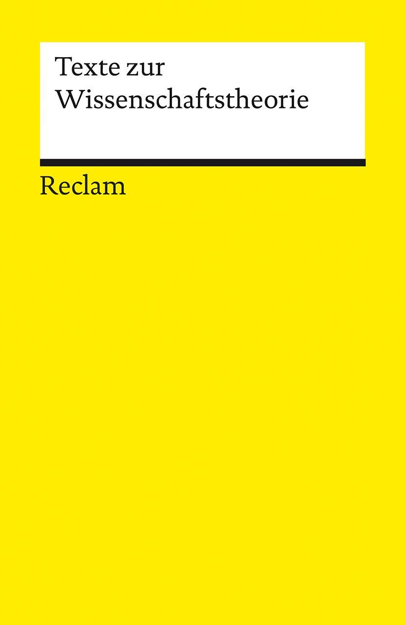 Buchcover: Texte zur Wissenschaftstheorie