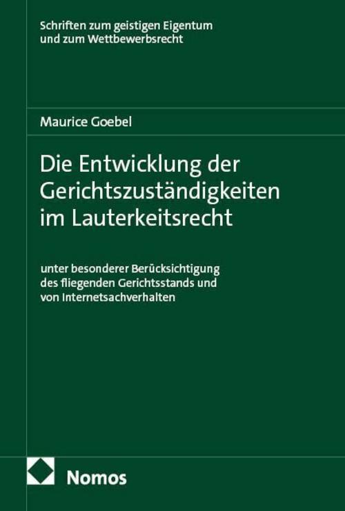 Die Entwicklung der Gerichtszuständigkeiten im Lauterkeitsrecht