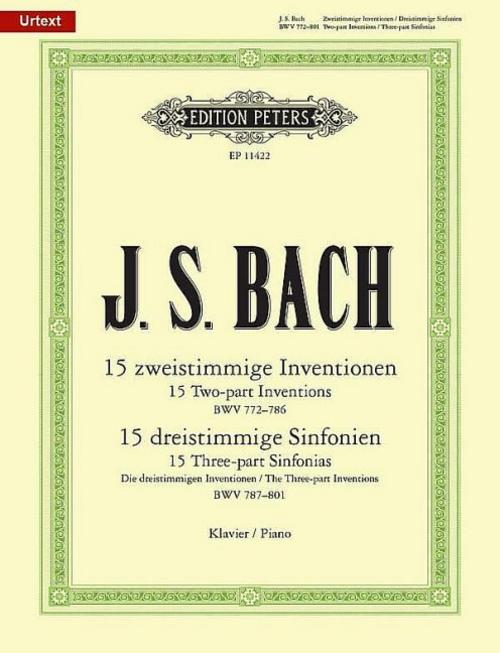 15 zweistimmige Inventionen BWV 772-786 - dreistimmige Sinfonien BWV 787-801