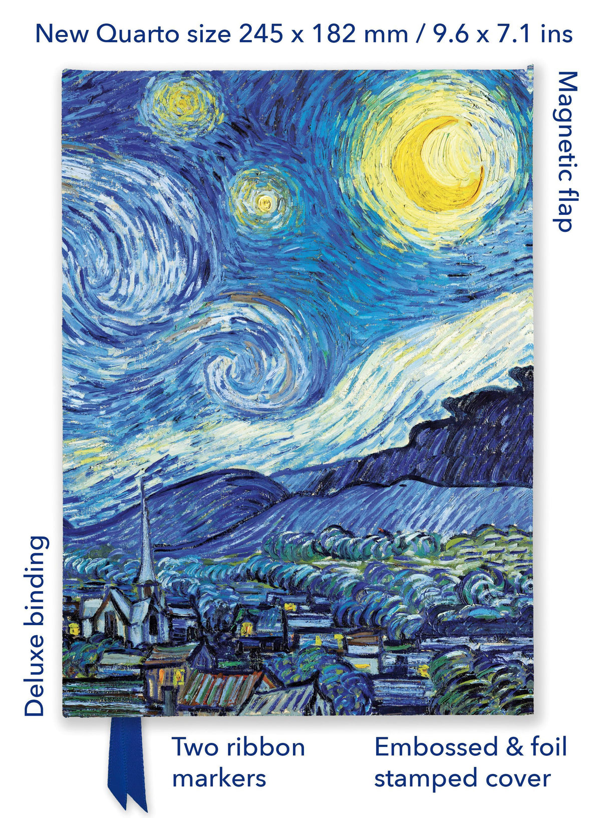 Buchcover: Vincent Van Gogh: The Starry Night (Foiled Quarto Journal)