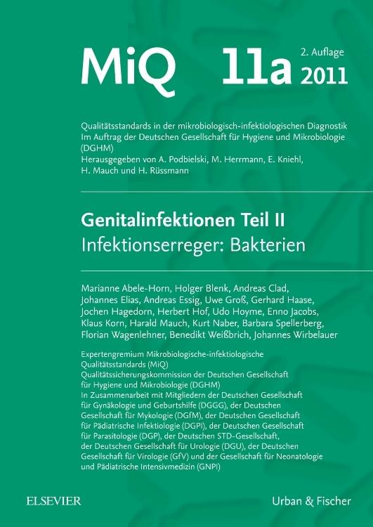 Buchcover: MIQ 11a: Genitalinfektionen 2 Infektionserreger: Bakterien