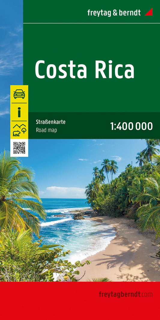freytag & berndt Straßenkarte Costa Rica 1:400.000