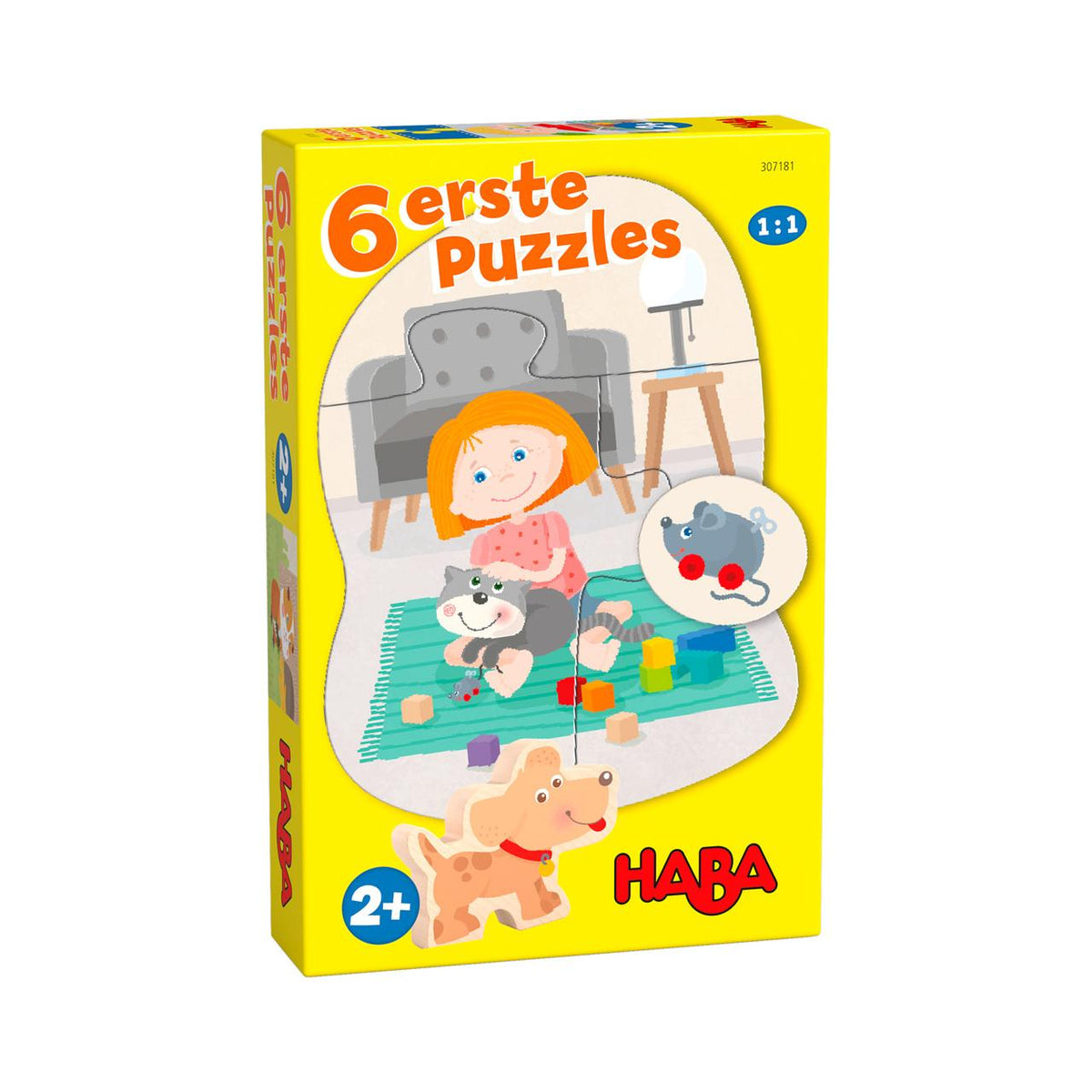 6 erste Puzzles  Haustiere
